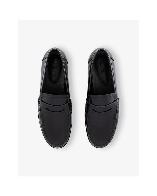 Tony Bianco Black Zac Leather Loafers