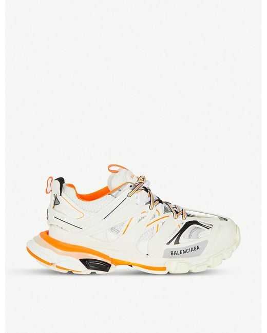 balenciaga track nylon and mesh trainers