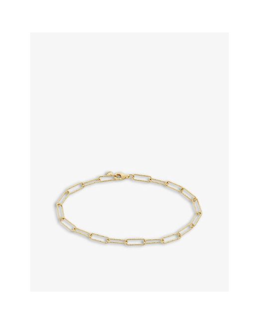 Monica Vinader Metallic Alta 18Ct Textured-Plated Vermeil Sterling Bracelet