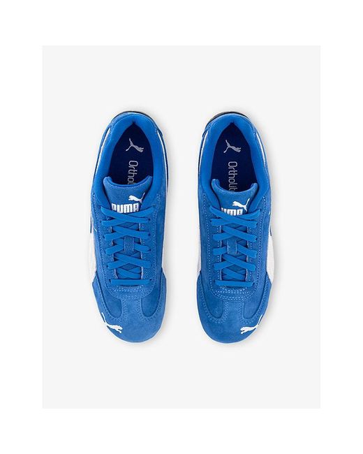 PUMA Blue Speedcat Og Suede Low-Top Trainers for men