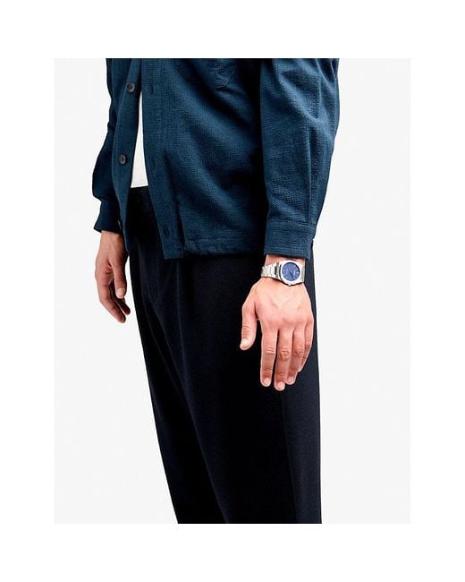 D1 Milano Blue Ocean Ultra Thin Bracelet 38Mm Stainless Steel Quartz Watch for men