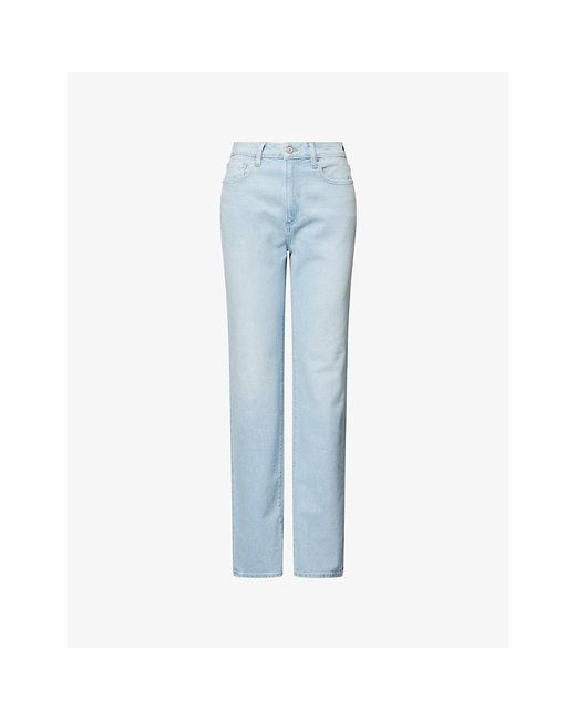 PAIGE Blue Stevie Straight-Leg Denim Jeans