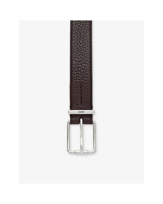 Loewe Brown Rounded Soft Studs Leather Belt