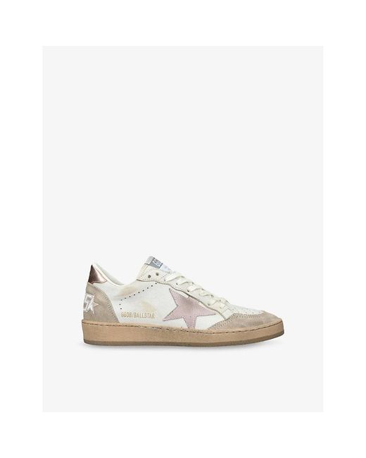Golden Goose Deluxe Brand White Ball Star Leather Low-Top Trainers