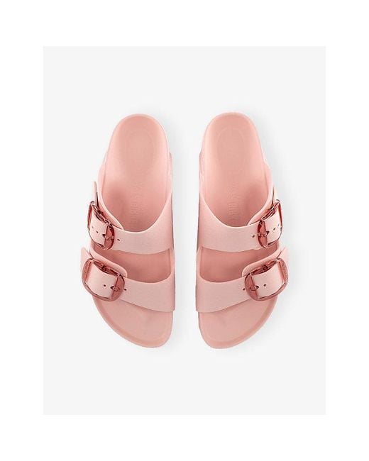 Birkenstock Pink Arizona Big Buckle Rubber Sandals