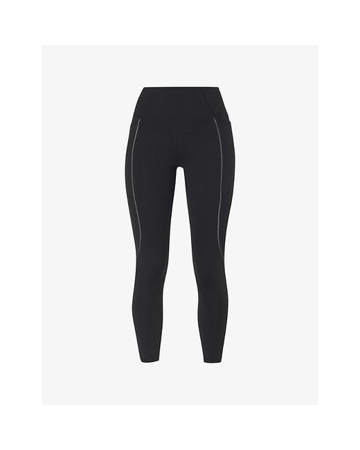 Sweaty Betty Black Therma Boost Recycled Polyester-Blend Running Leggings