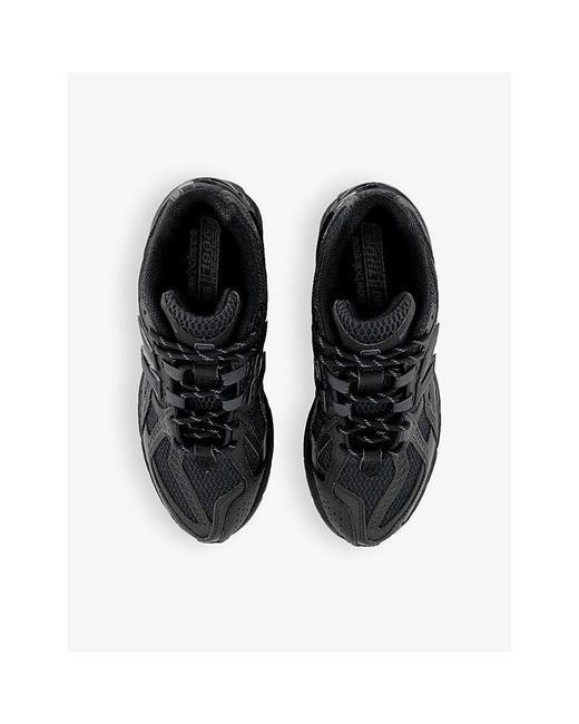 New Balance Black 1906 Brand-Patch Leather And Mesh Low-Top Trainers for men