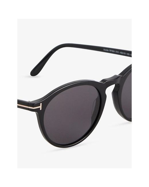 Tom Ford Black Aurele Acetate Sunglasses for men