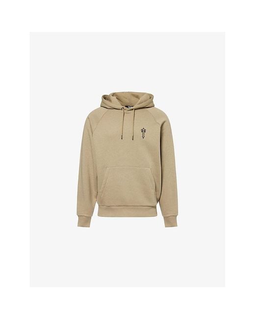 Trapstar Natural Foundation Embroidered-Logo Cotton-Blend Hoody for men