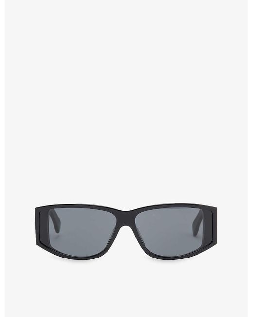 Céline Gray Cl000370 Cl40227u Rectangle-frame Acetate Sunglasses