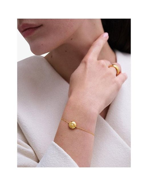 Astley Clarke Metallic Biography 18Ct And Sapphire Locket Bracelet