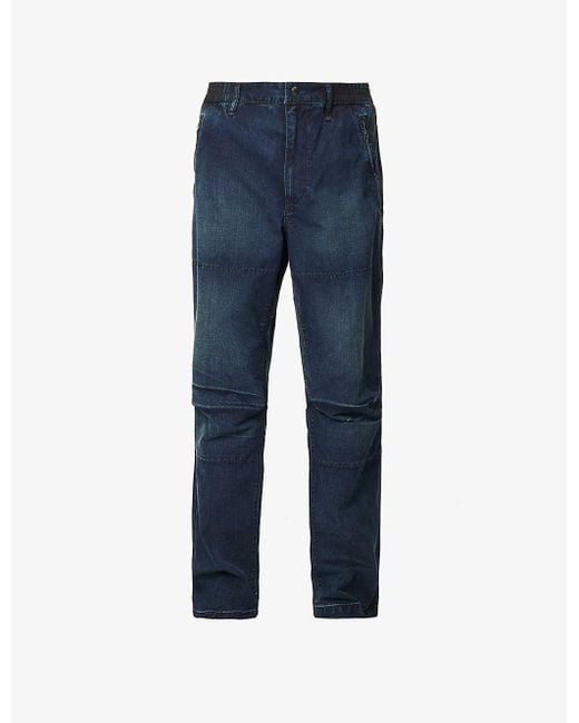 Polo Ralph Lauren Faded-wash Classic Tapered-fit Utility Jeans in Blue