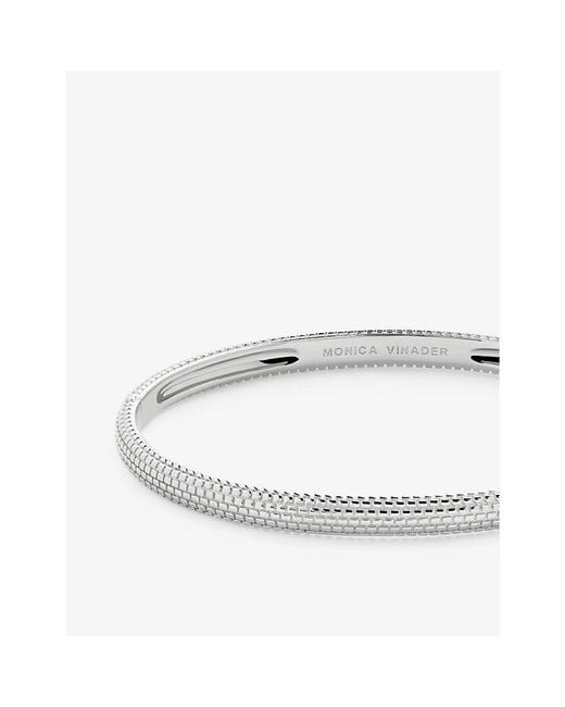 Monica Vinader Metallic Heirloom Sterling- Bangle