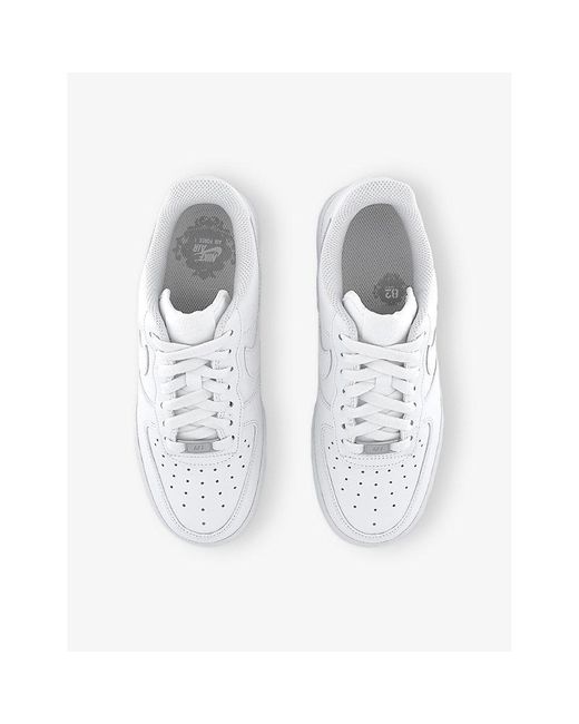 Nike White Air Force 1 '07 Low-Top Leather Trainers