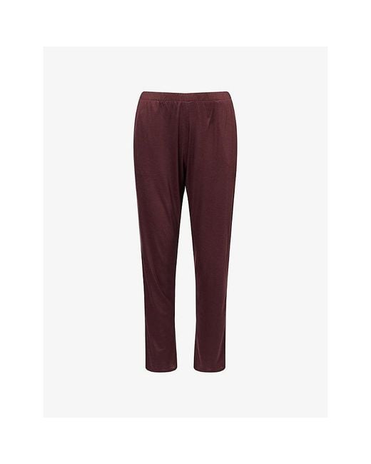 Hanro Red Grand Central Relaxed-Fit Stretch-Silk Blend Pyjama Bottoms
