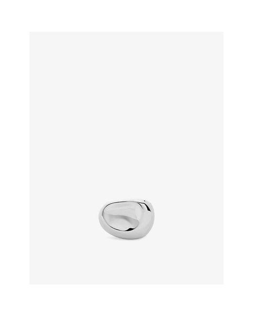 Monica Vinader White Aria 18Ct Vermeil Ring