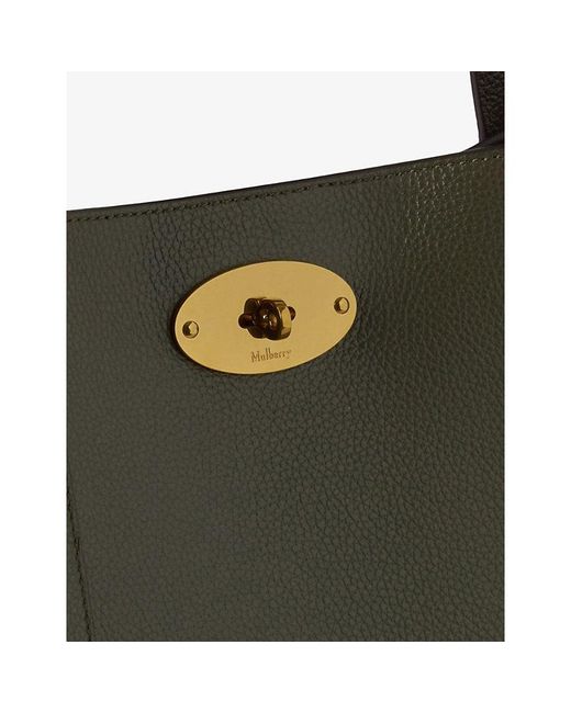 Mulberry Black Bayswater Small Grained-Leather Tote Bag