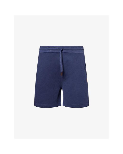 Moncler Genius Blue Moncler X Gilga Farm By Donald Glover Logo-Patch Relaxed-Fit Cotton-Jersey Shorts for men