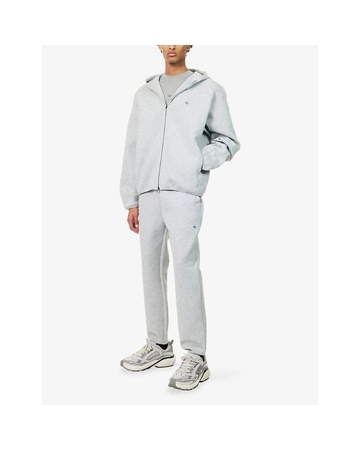 247 BY Represent Gray 247 Numbers Cotton-Blend Jogging Bottoms for men