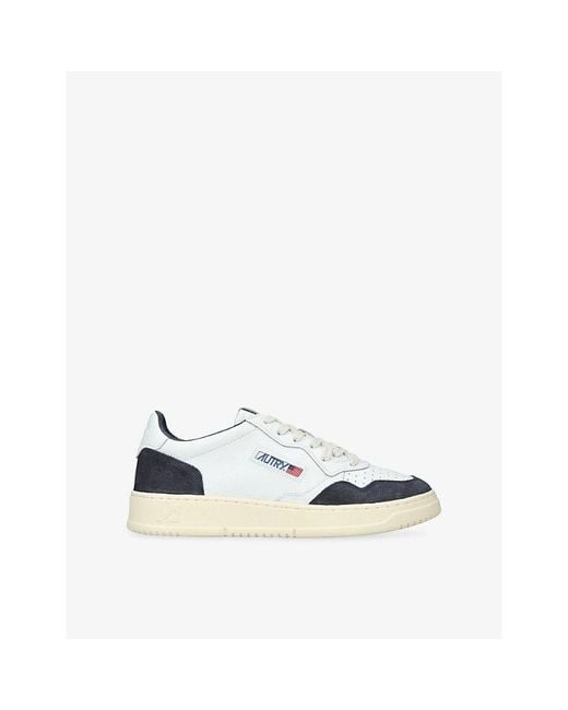 Autry White Medalist Leather Trainers for men