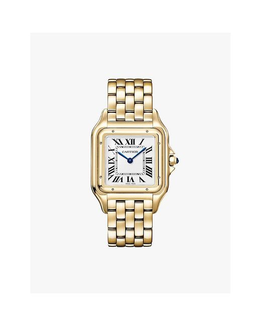 Cartier Metallic Crwgpn0041 Panthère De Large 18Ct- Quartz Watch