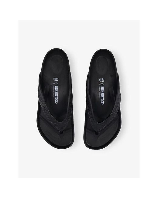 Birkenstock Black Honolulu Rubber Sandals for men