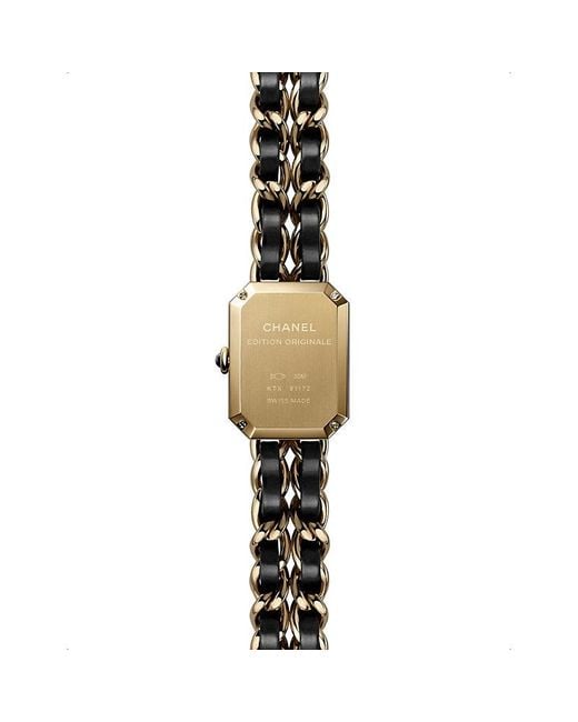 Chanel Black H6951 Première Édition Originale 18Ct- Steel And Leather Quartz Watch