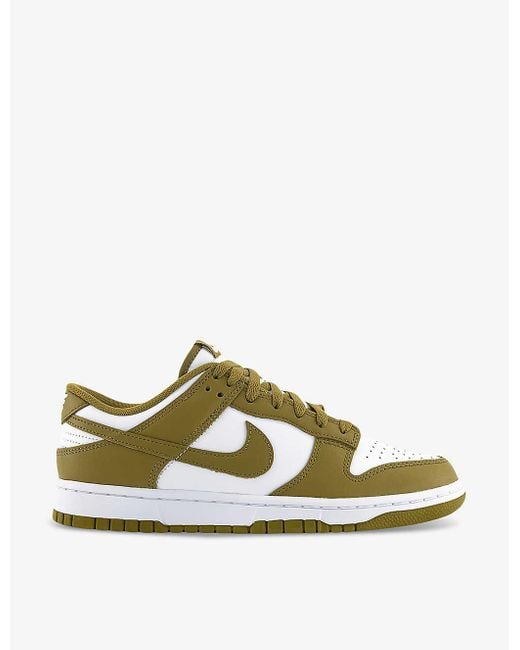 Nike Green Dunk Low Leather Low-top Trainers for men