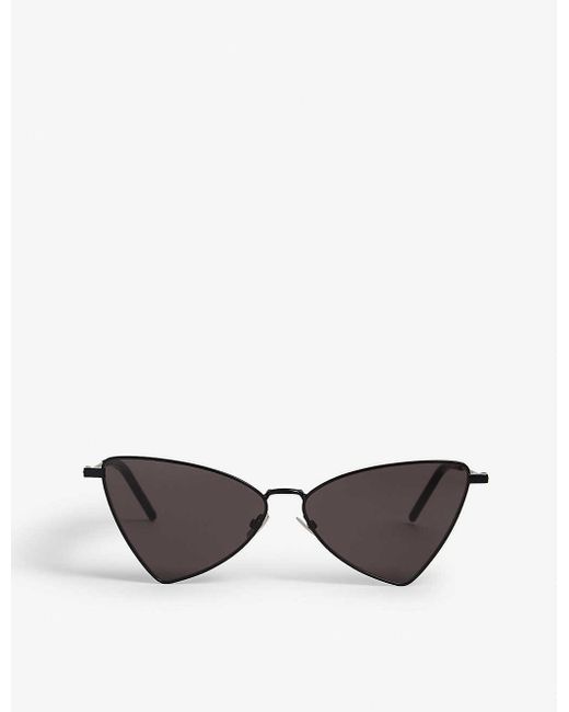 Saint Laurent Black Jerry Cat-eye Frame Sunglasses