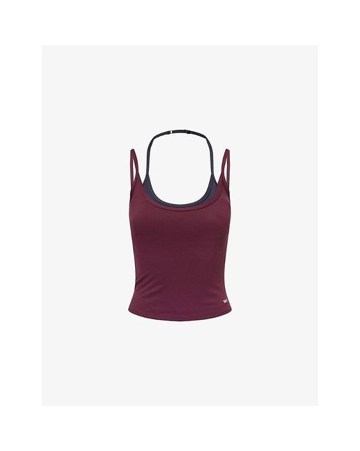 WE Are Tala Purple Dayflex Double-Layer Jersey Vest Top