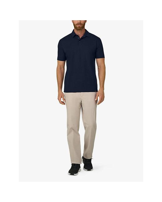 Boggi Blue Supima Cotton-Jersey Polo T-Shirt for men