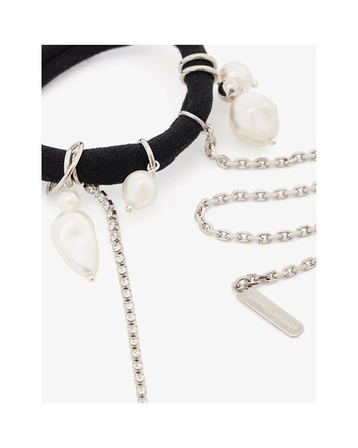 Justine Clenquet Taylor Crystal And Pearl-embellished Palladium