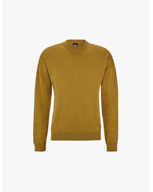 BOSS by HUGO BOSS Relaxed-fit Fine-knit 