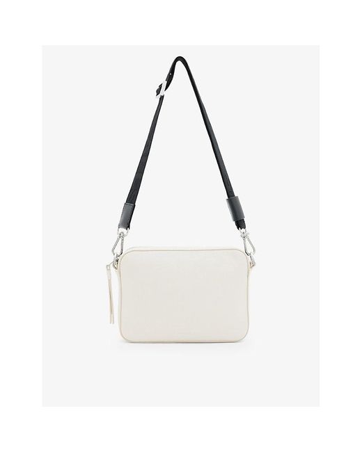 AllSaints White Lucille Leather Cross-body Bag