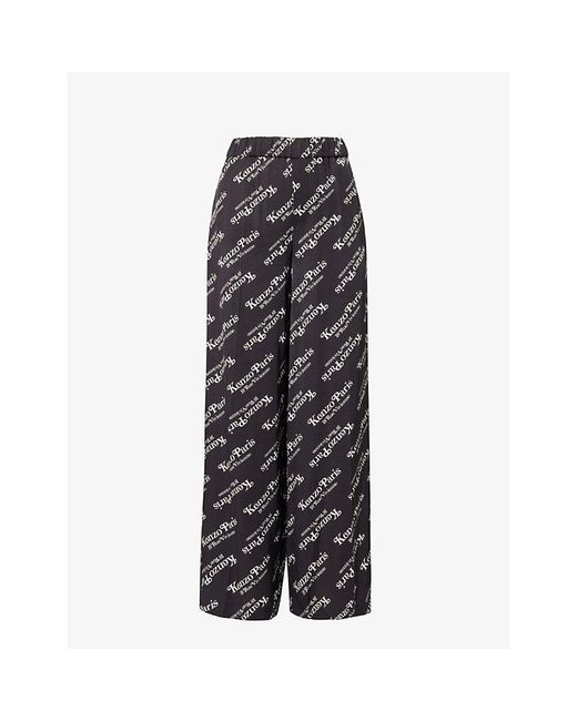 KENZO Gray X Verdy Brand-print Pyjama Bottoms