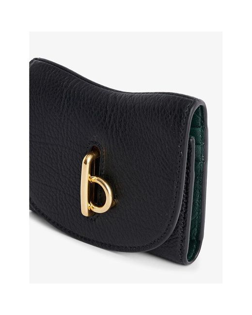 Burberry Black Rocking Horse Leather Wallet