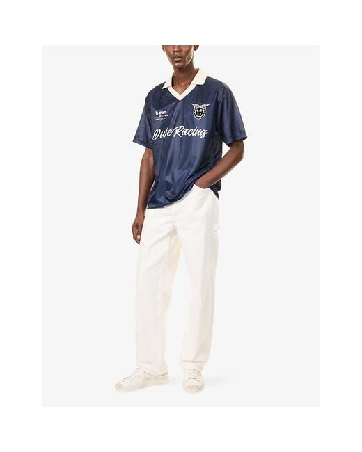 Duke & Dexter Blue Alpine Formula One Team Sports Jersey Top for men