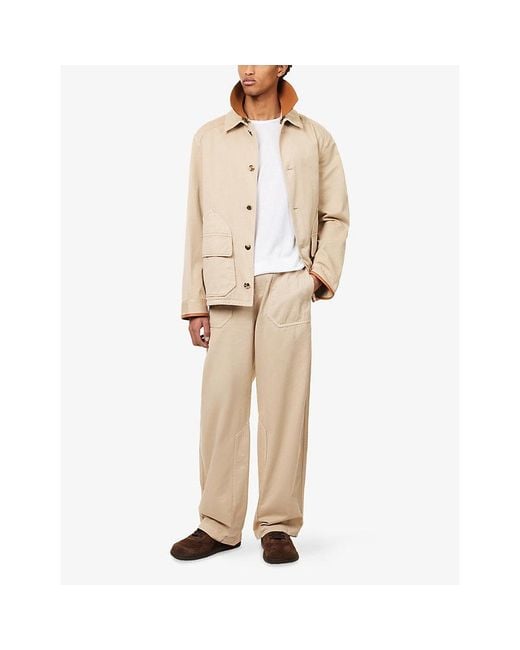 Loewe Natural X Paula's Ibiza Collared Cotton Jacket for men