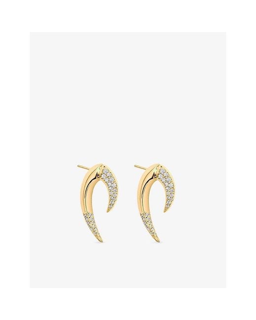 Shaun Leane Metallic Talon Large 18Ct- And 0.90Ct Diamond Earrings