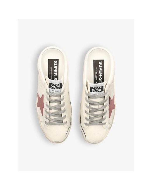 Golden Goose Deluxe Brand Pink Superstar Sabot Leather Low-top Trainers