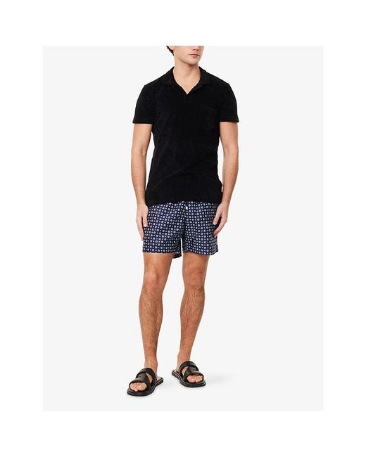 Derek Rose Blue Tropez Swim Shorts for men