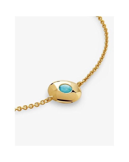 Monica Vinader Metallic December Birthstone 18Ct Vermeil-Plated Sterling And Bracelet