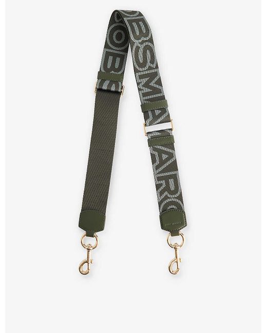 Marc Jacobs Natural The Strap Brand-print Woven Bag Strap