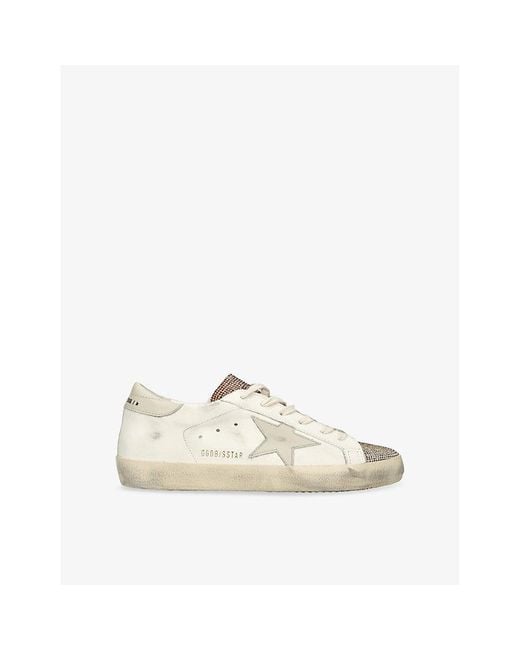Golden Goose Deluxe Brand Natural Superstar Leather Trainers