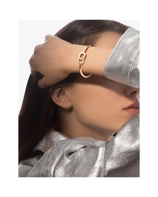 Messika White So Move Pavé 18Ct And 0.67Ct Diamond Bangle