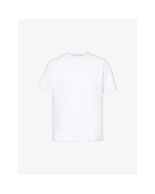 GOOD AMERICAN White Heritage Regular-fit Cotton-jersey T-shirt