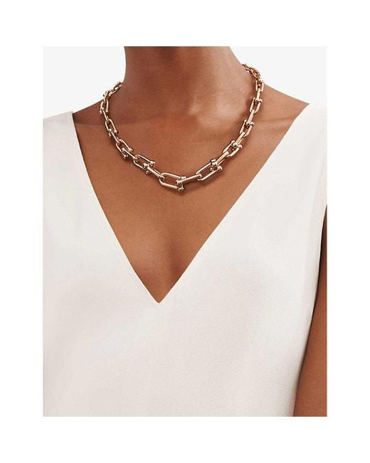 Tiffany & Co Metallic Tiffany Hardwear 18Ct Rose- Necklace for men