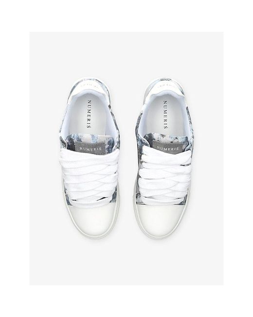 NUMERIS White Atelier Canvas Trainers for men