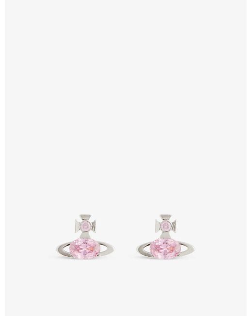 Vivienne Westwood Allie Silver-toned Brass And Cubic