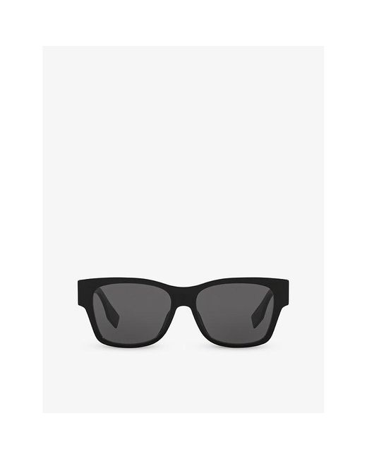 Fendi Gray Fe40081i Irregular-frame Acetate Sunglasses